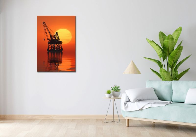 Obraz 60x90cm Sylwetka Przemysłu zdjęcie 2