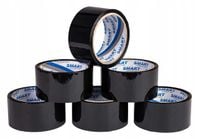 Taśma Pakowa SMART CZARNA Akryl 48/50y - 6 szt.
