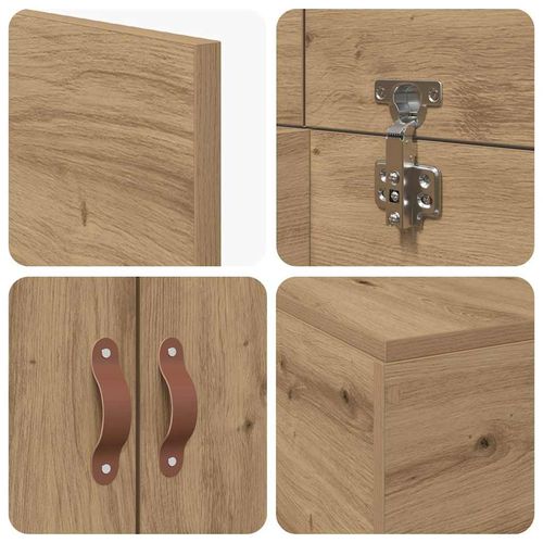 Ramka łóżka z przechowywaniem dąb artisan 200 x 80 x 31.5 cm na Arena.pl