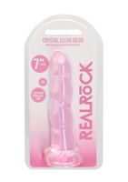 Różowe Żelowe Silikonowe Dildo Z Przyssawką 18 Cm