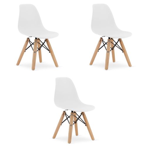 Krzesło ZUBI - białe x 3 na Arena.pl