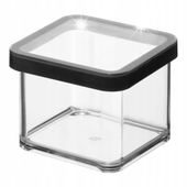 ROTHO ZESTAW 4x POJEMNIK ORGANIZER ŻYWNOŚĆ ARTYKUŁY SYPKIE CZARNY 0,5L LOFT