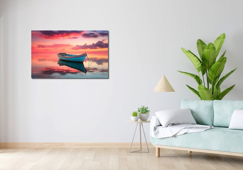 Obraz 100x60cm Spokój przed Połowem zdjęcie 2