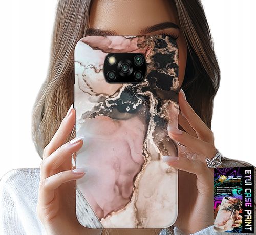 ETUI DO XIAOMI POCO X3 - ELEGANCKI MARMUREK MODNE WZORY + SZKŁO na Arena.pl