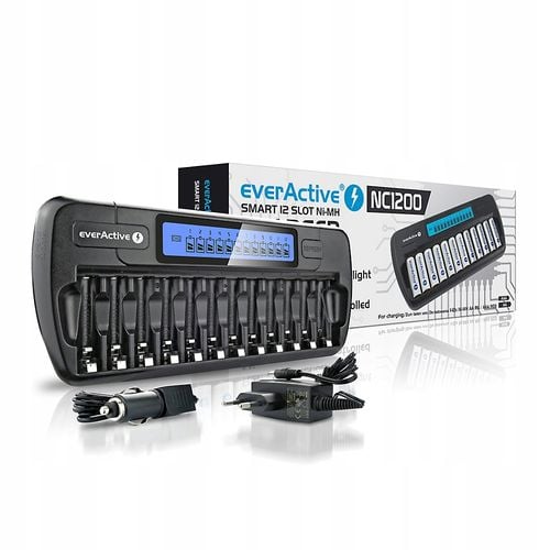 Ładowarka do akumulatorków everActive NC-1200 12 AA, AAA na Arena.pl