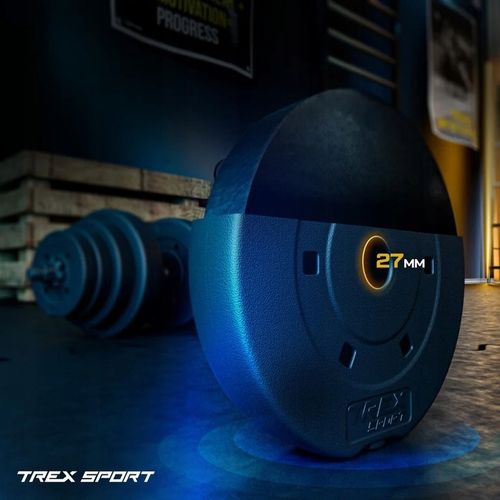 Sztanga do ćwiczeń zestaw obciążeń bitumicznych gryf 22kg Trex Sport na Arena.pl