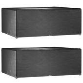 Pokrowce na meble ogrodowe, 2 szt., 16 oczek, 300x250x90 cm