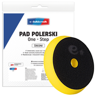 pad polerski 140mm żółta średnia tarcza gąbka polerska rzep e-lakiernik