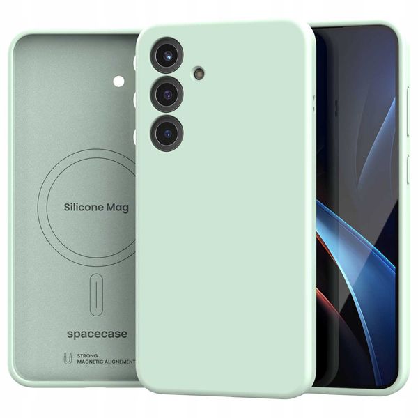 Spacecase Silicone Mag Galaxy S25+ Mint zdjęcie 2
