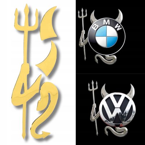 NAKLEJKA DIABEŁ DEVIL CHROM TUNING ZNACZEK na Arena.pl