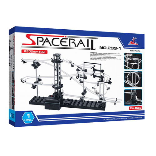 Zestaw Kosmiczny Tor Kulkowy Kulodrom Winda Puzzle Klocki 3D Montessori XXL na Arena.pl