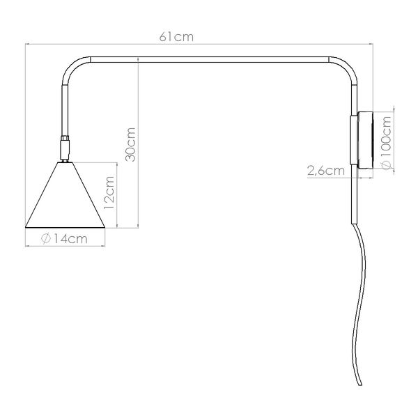 Kinkiet NOX beżowy zdjęcie 10