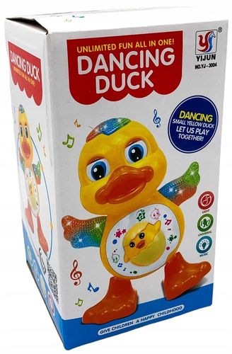 TAŃCZĄCA KACZKA NA BATERIE INTERAKTYWNA EDUKACYJNA ŚWIECĄCA GRAJĄCA na Arena.pl