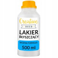 Lakier akrylowy bezbarwny błyszczący butelka 500ml