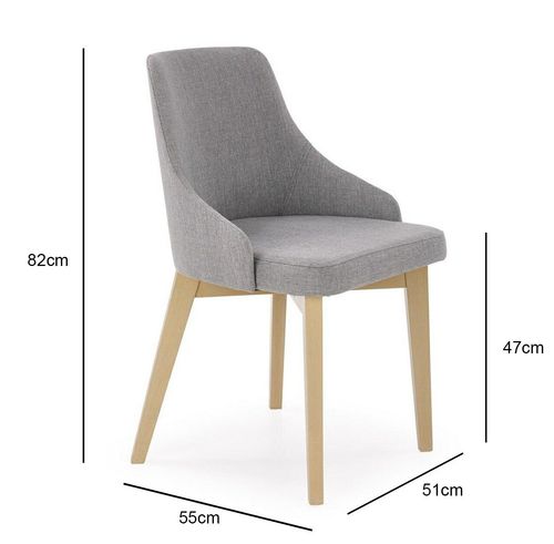 Krzesło Arman dąb/ szare jasne Inari 91 na Arena.pl