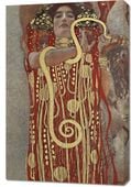Obraz 60x90cm Hygieia, Gustaw Klimt Vintage do Salonu