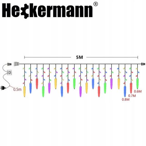 LAMPKI ZEWNĘTRZNE I WEWNĘTRZNE ŚWIĄTECZNE SOPLE 216 LED Z EFEKTEM ŚWIATEŁKA na Arena.pl