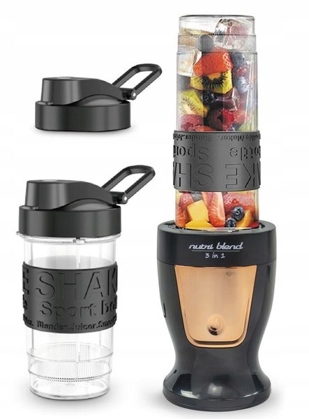 BLENDER KIELICHOWY DO KOKTAJLI SMOOTHIE BUTELKI SIEKANIE MIELENIE BLEND&GO zdjęcie 2