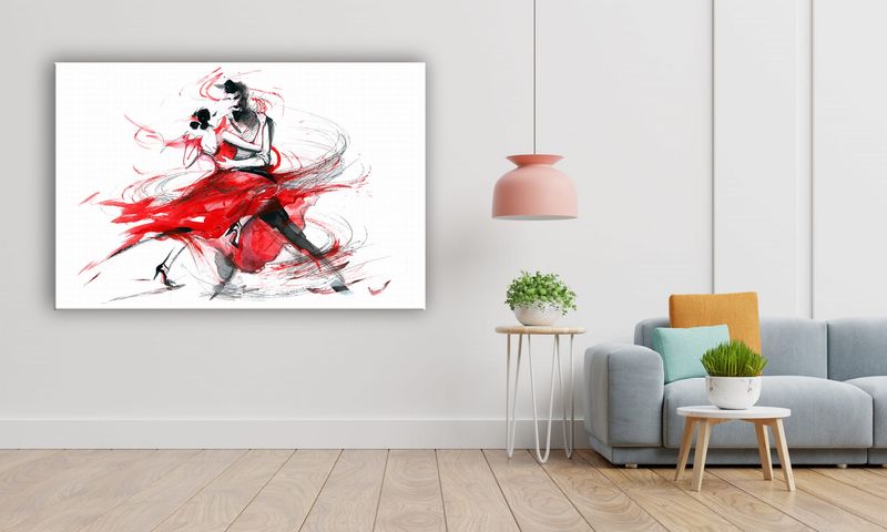 OBRAZ NA PŁÓTNIE 102 Taniec 90x60cm zdjęcie 5