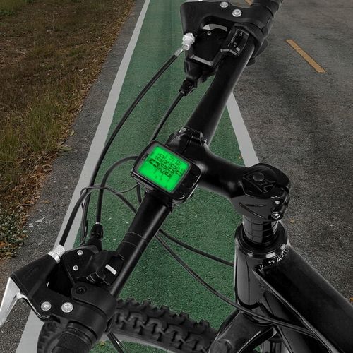 LICZNIK ROWEROWY PRZEWODOWY 28 FUNKCJI LCD DO ROWERU PRĘDKOŚCIOMIERZ IP68 na Arena.pl