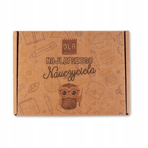 PREZENT NA DZIEŃ NAUCZYCIELA ZESTAW PREZENTOWY GOTOWY W PUDEŁKU Z NADRUKIEM na Arena.pl