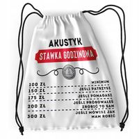 Plecak Sportowy Szkolny Akustyka Worek Torba Z Nadrukiem Ze Zdjęciem