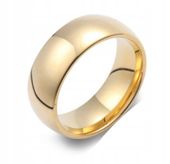 ZŁOTE OBRĄCZKI ŚLUBNE KLASYCZNE STAL 316L OBRĄCZKA