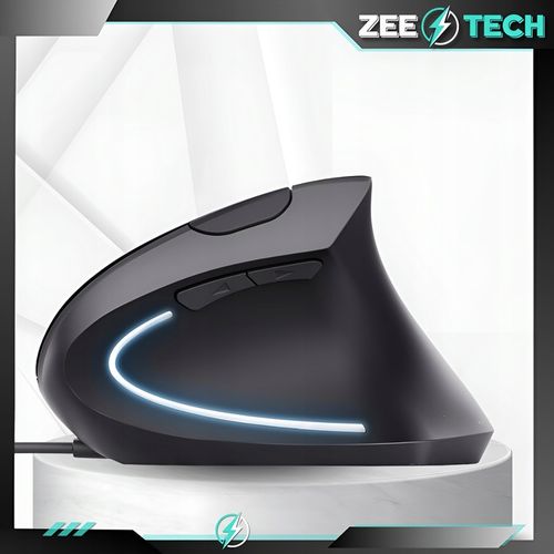 MYSZKA PIONOWA PRZEWODOWA USB WERTYKALNA CICHA DO KOMPUTERA LAPTOPA 3200DPI na Arena.pl