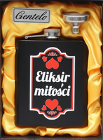 Elegancka Piersiówka Stalowa 210 Ml W Kartonowym Pudełku Gentelo