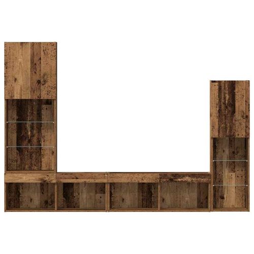 Szafka pod telewizor 4 pcs Stare drewno 40,5 x 30 x 102 cm na Arena.pl