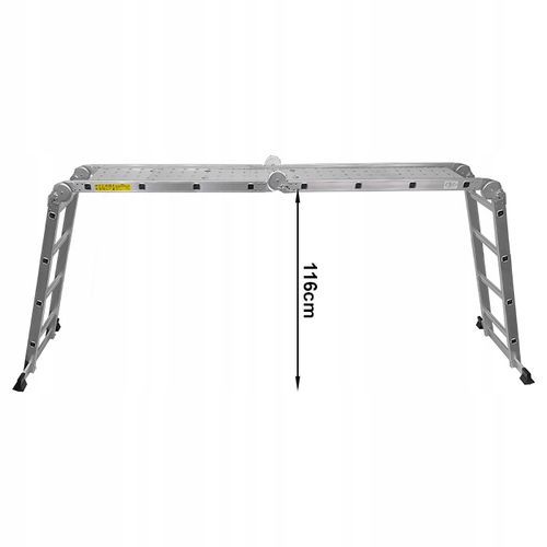 DRABINA aluminiowa składana przegubowa wielofunkcyjna 4x4 + podest na Arena.pl