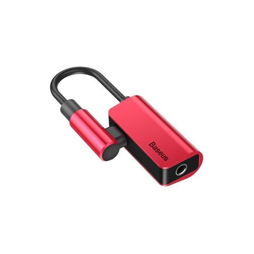 Adapter Audio Baseus L45 Usb-C Do Mini Jack 3.5Mm I Usb-C (Czerwony) na Arena.pl