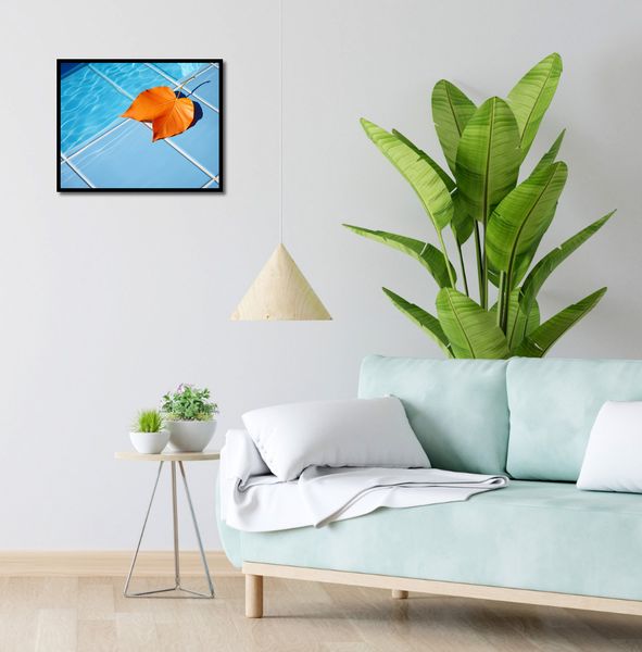 Plakat 50x40cm Liść przy Wodzie zdjęcie 4