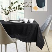 Obrus plamoodporny okrągły Vesta 100 cm czarny AmeliaHome