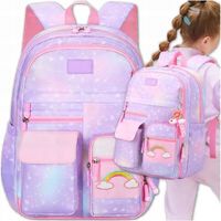 PLECAK SZKOLNY TORNISTER DLA DZIEWCZYNKI KLASA 1-3 WIELOKOMORY DO SZKOŁY