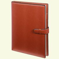 notes notatnik brązowy a4 w linię z wymiennym wkładem 200 stron drops