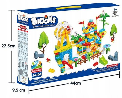 Klocki Konstrukcyjne Farma Duży Zestaw z 243 elementów dla Dzieci +3 lata na Arena.pl