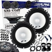 Głośniki samochodowe ALPINE SXE-1750S 16,5 cm 280W BASOWE + WYSOKOTONOWE