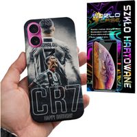 ETUI CASE DO IPHONE 16 PLUS - CR9 RONALDO PIŁKARZ PLECKI + SZKŁO