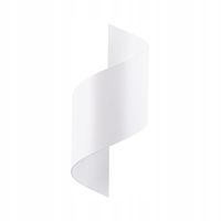 Lampa ścienna biała spirala metalowa góra dół do sypialni Sollux Lighting