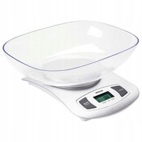 Waga kuchenna z misą elektroniczna Sencor SKS 4001WH 5kg Biała
