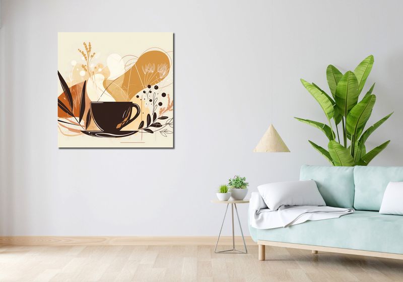 Obraz 90x90cm Aromatyczna Przerwa zdjęcie 2