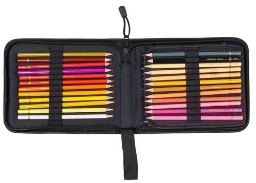 Zestaw Kredki Ołówkowe Piórnik Z Wyposażeniem 48 Kredek na Arena.pl