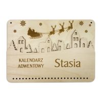 KALENDARZ ADWENTOWY z grawerem dla dziecka  BAZA  06