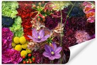 Fototapeta Kolorowy Wzór KWIATY Efekt 3D 450cm x 300cm