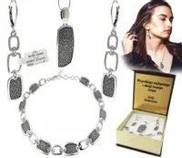 KOMPLET BIŻUTERII SREBRNEJ 925 DAMSKIEJ AŻUROWY OKSYDA + GRAWER GRATIS 925