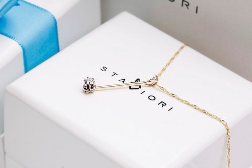 Złoty wisiorek WXD1593 - Diament na Arena.pl