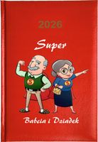 Kalendarz A5 2026 tygodniowy PLANER PREZENT NA DZIEŃ DZIADKA I BABCI