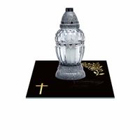 SZKLANA PODSTAWKA POD ZNICZE Z DEDYKACJĄ 35x35cm 489g