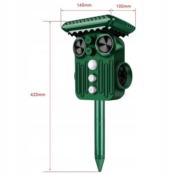 ODSTRASZACZ zwierząt KOTÓW PSÓW PTAKÓW DZIKÓW DUŻY zdjęcie 3